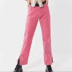 Pink High Rise Straight BDG Urban Outfit Jeans 25